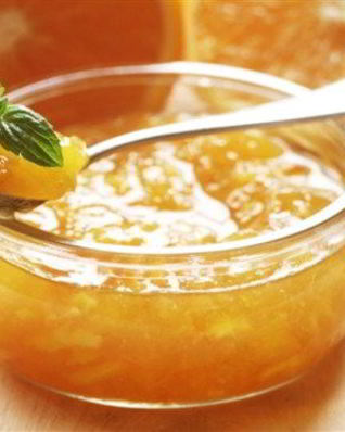 Цитрусовое желе с медом и мятой