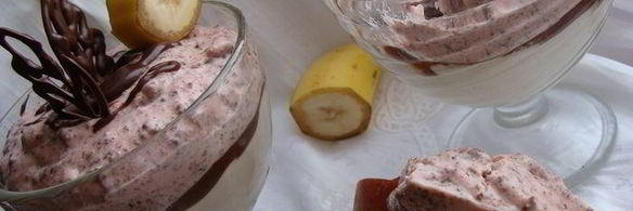 творожный десерт клубника и банан