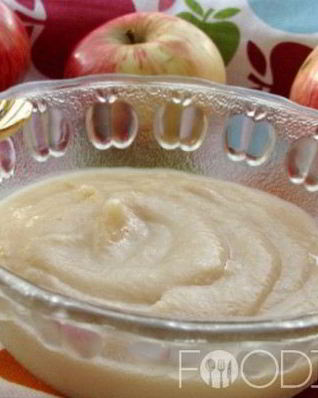 Яблочное пюре со сгущенкой