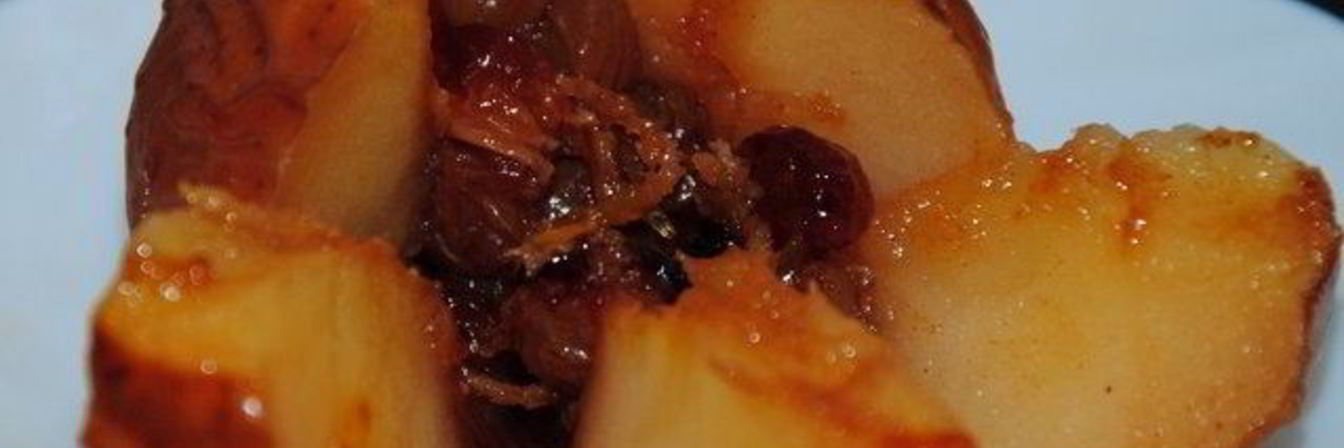 Запеченные яблоки с сахаром