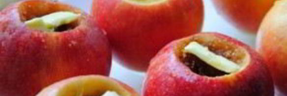 запеченные яблоки с сахаром