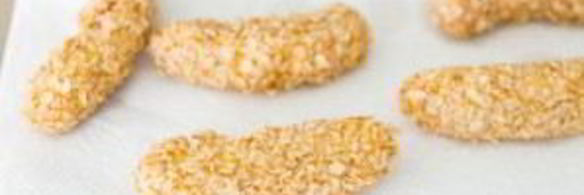 жареные бананы в овсяных хлопьях