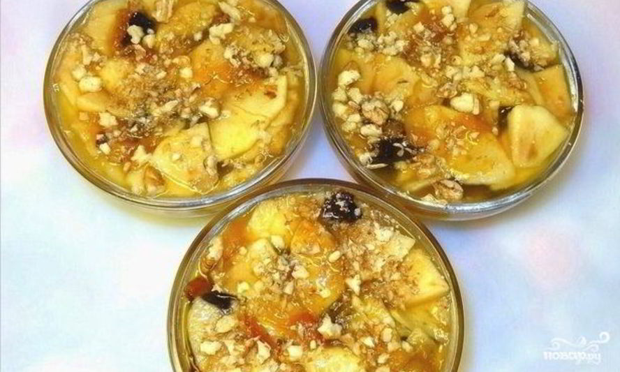 Рецепт желе из сухофруктов