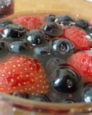 Желе с ягодами без сахара