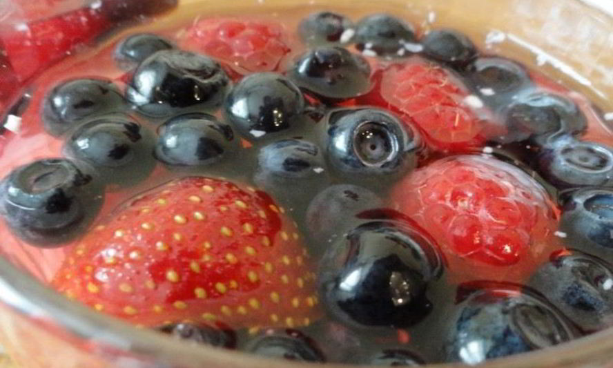 Рецепт желе с ягодами без сахара