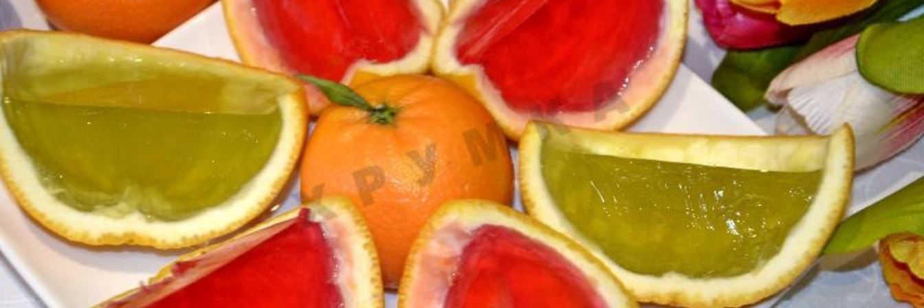 Желе в апельсине