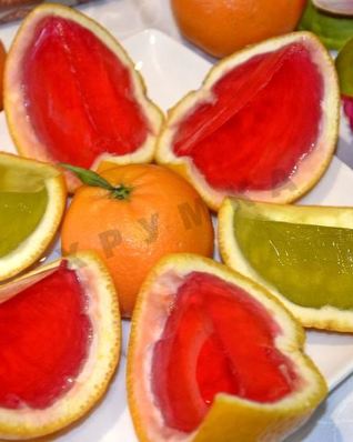 Желе в апельсине