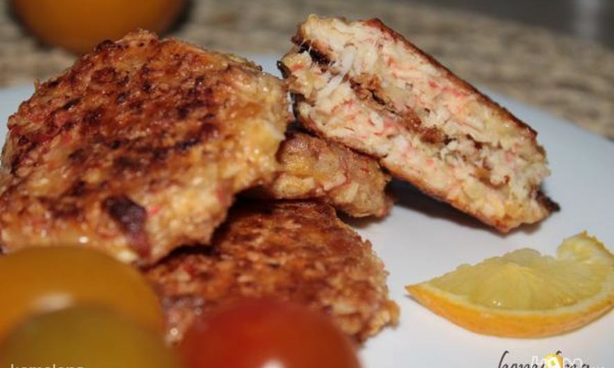 Рецепт биточков из крабовых палочек