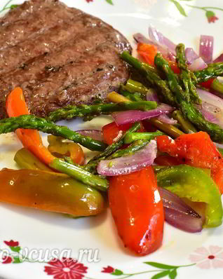 Быстрый гарнир из овощей к мясу