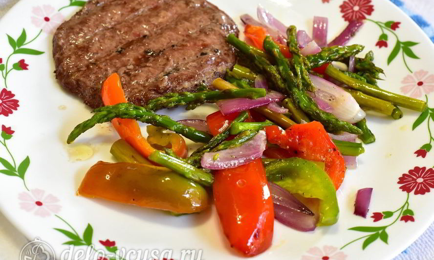 Рецепт быстрого гарнира из овощей к мясу