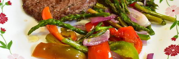 быстрый гарнир из овощей к мясу