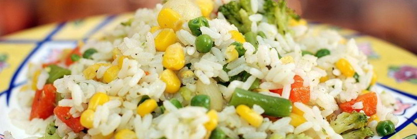 Гарнир из басмати и овощей