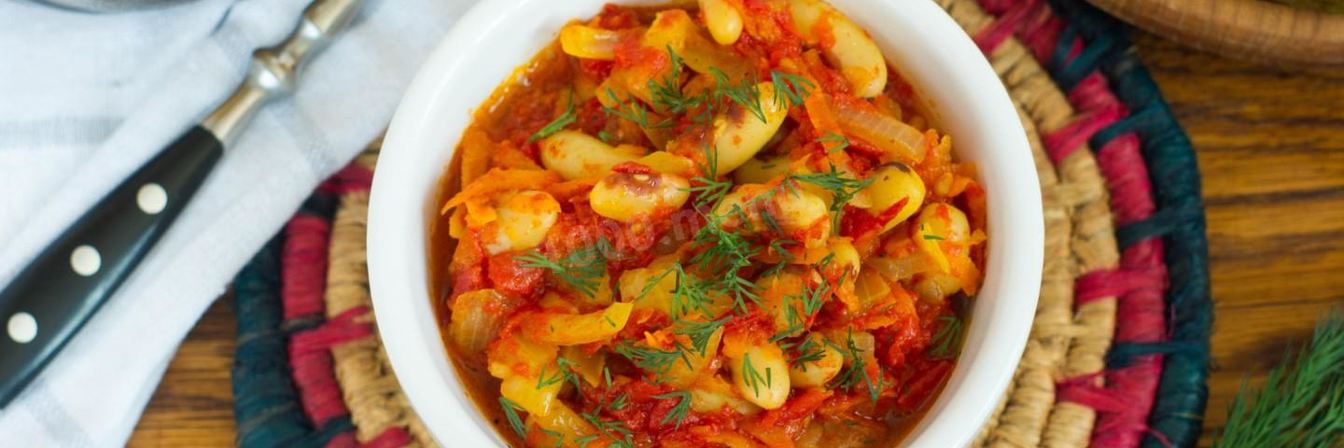 Гарнир из фасоли