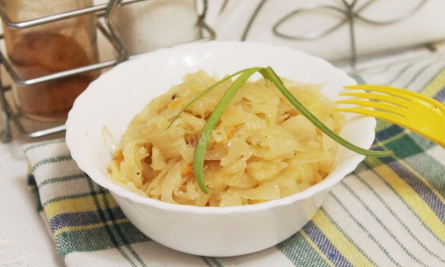 Рецепт гарнира из капусты белокочанной