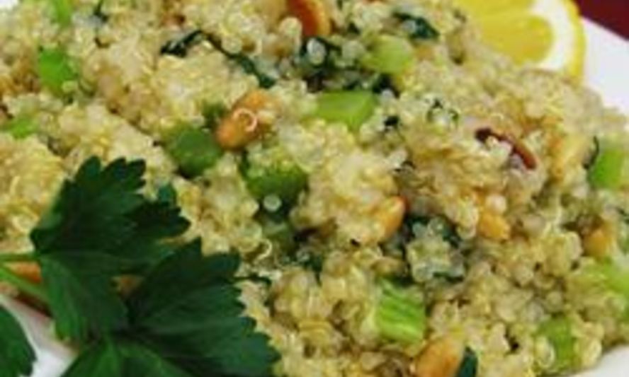 Рецепт гарнира из кинвы с сельдереем