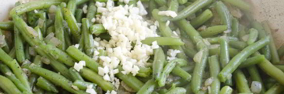гарнир из стручковой фасоли