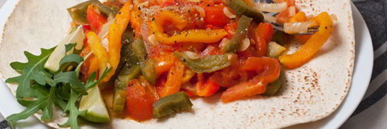 Гарнир из запеченных перцев