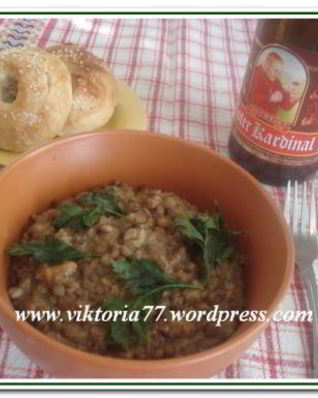 Чечевица с голубым сыром