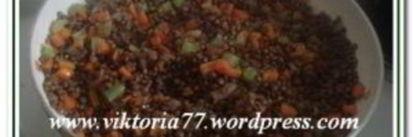 чечевица с голубым сыром