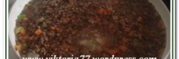 чечевица с голубым сыром