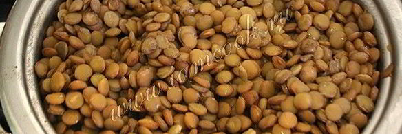 чечевица с грибами