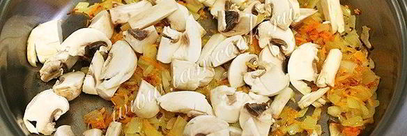 чечевица с грибами