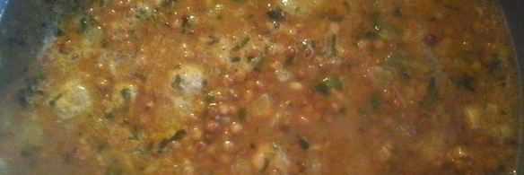 чечевица в соусе