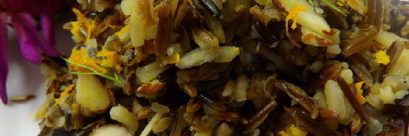 Дикий рис с миндалем