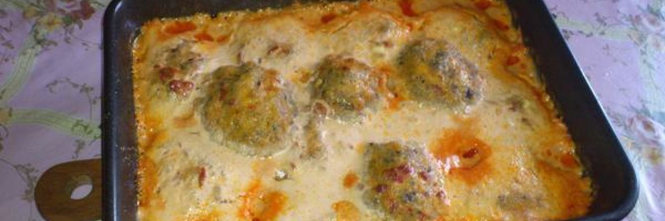 Гречневые крокеты под соусом