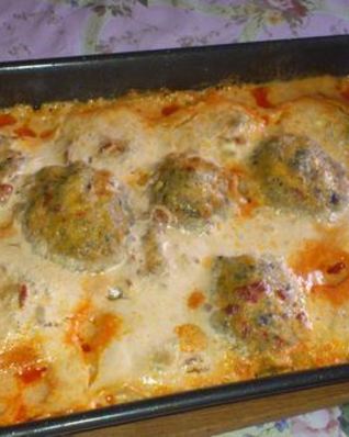 Гречневые крокеты под соусом