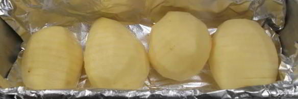 картофель hasselback