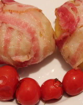 Картофель с беконом в аэрогриле