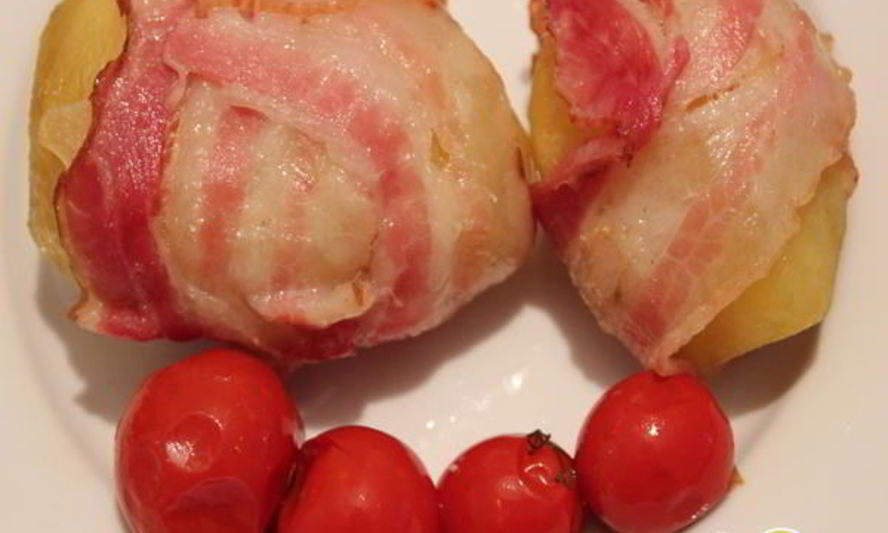 Рецепт картофеля с беконом в аэрогриле