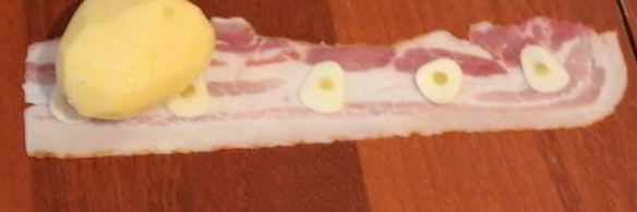 картофель с беконом в аэрогриле