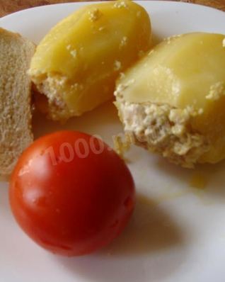 Картофель с фаршем