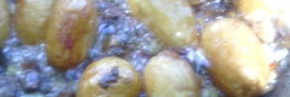 картофель с грибами на мангале