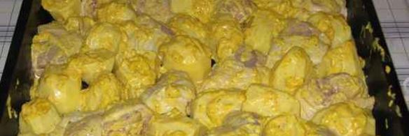 картофель с курицей в духовке