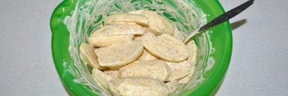 картофель с майонезом в духовке