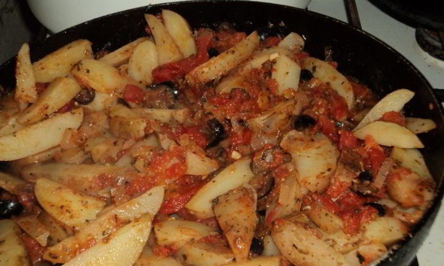 Рецепт картофеля с помидорами по-провансальски