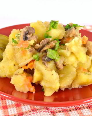 Картофель с шампиньонами в мультиварке