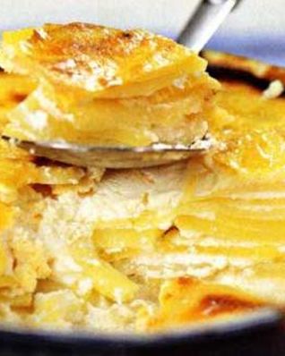 Картофель с творогом и йогуртом по-болгарски