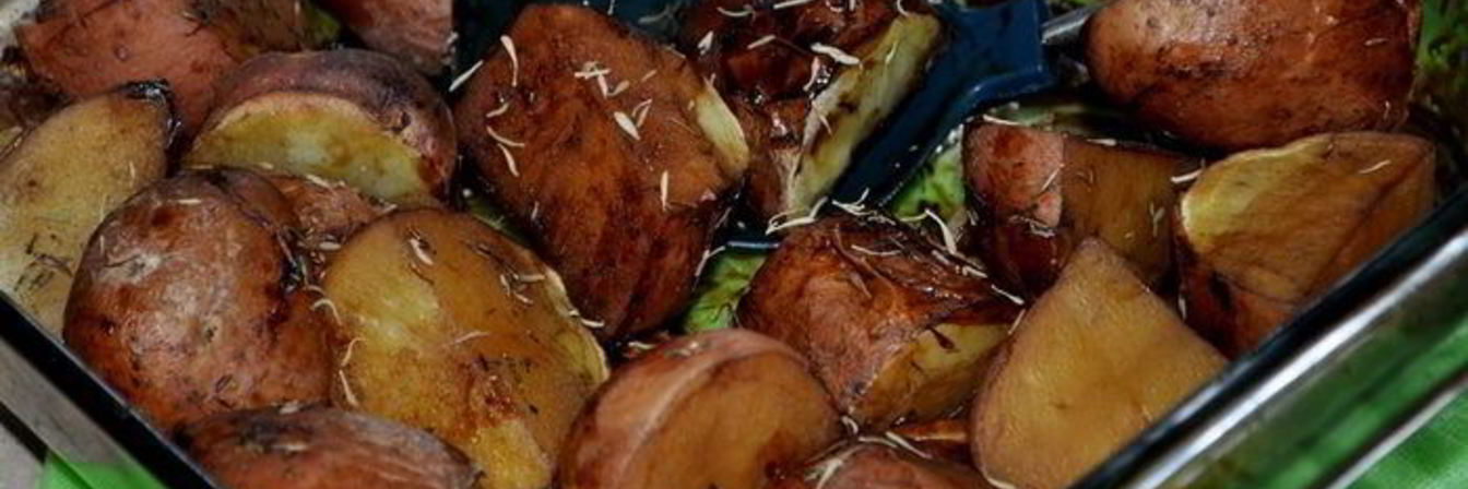 Картофель в бальзамической глазури