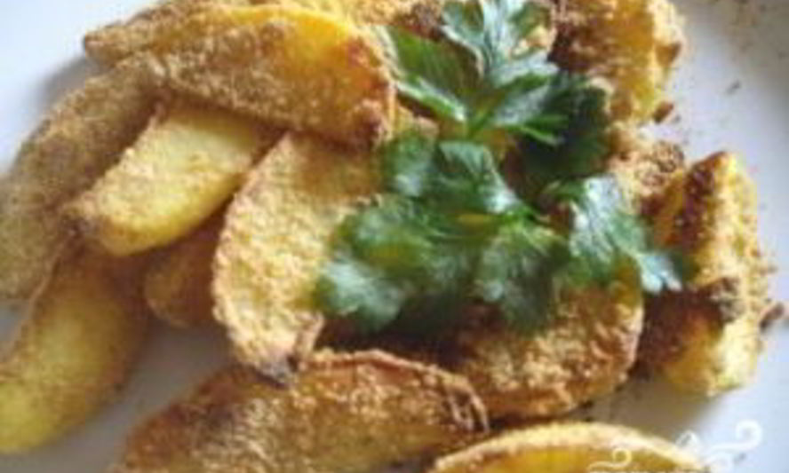 Рецепт картофеля в сухарях