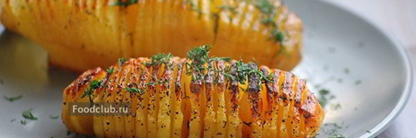 Картофель веером