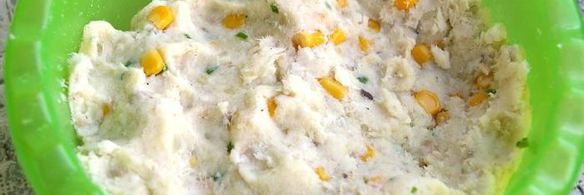 картофельно-рыбные крокеты с томатной сальсой