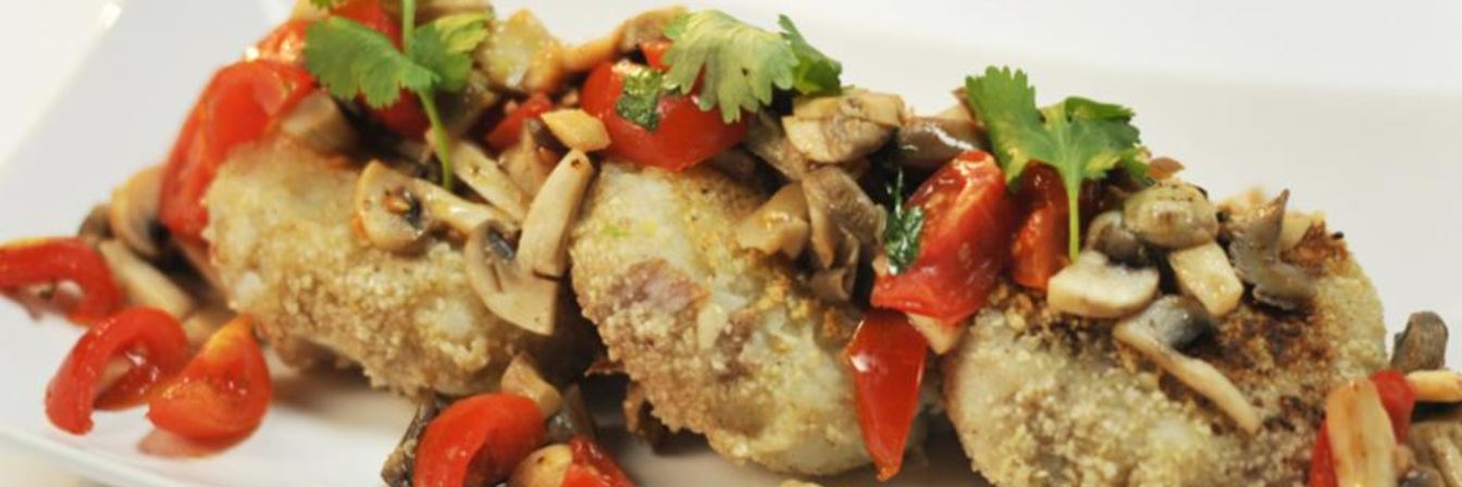 Картофельные крокеты с грибами