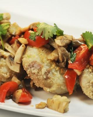 Картофельные крокеты с грибами