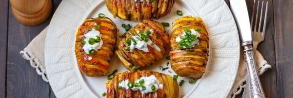 картошка-гармошка с сыром в духовке