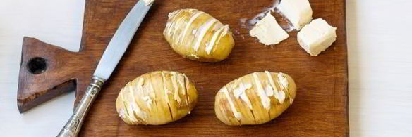 картошка-гармошка с сыром в духовке