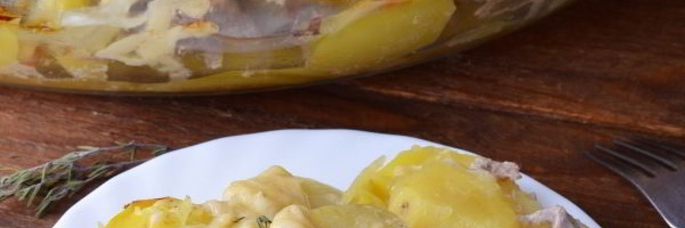 Картошка с фаршем в духовке